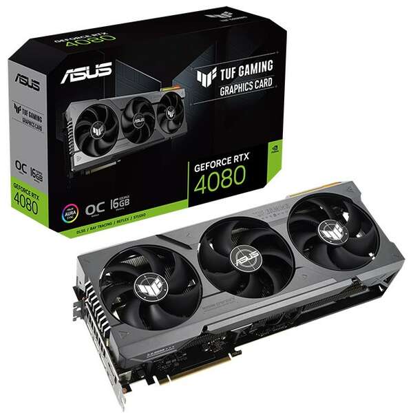 ASUS nVidia GeForce RTX 4080 16GB 256bit TUF-RTX4080-O16G-GAMING