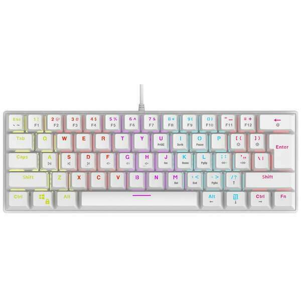 RAMPAGE PLOWER K60 WHITE BLUE SWITCH