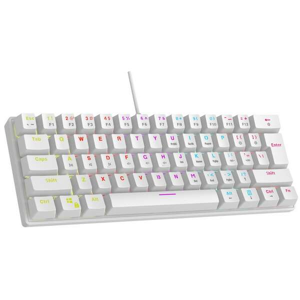 RAMPAGE PLOWER K60 WHITE BLUE SWITCH