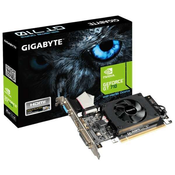 GIGABYTE nVidia GeForce GT 710 2GB 64bit GV-N710D3-2GL rev 2.0