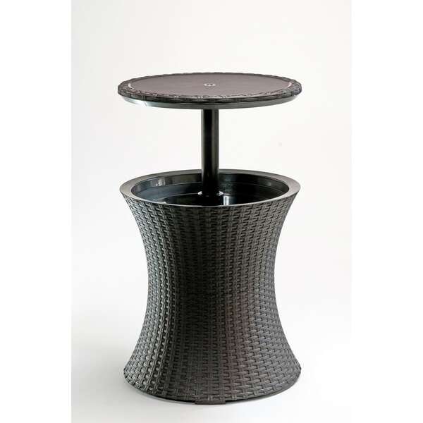 KETER Sto barski sa kutijom za led braon