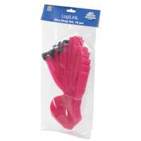 LOGILINK Cicak trakice za vezivanje kablova Velcro 500x20mm 10kom (Roze)
