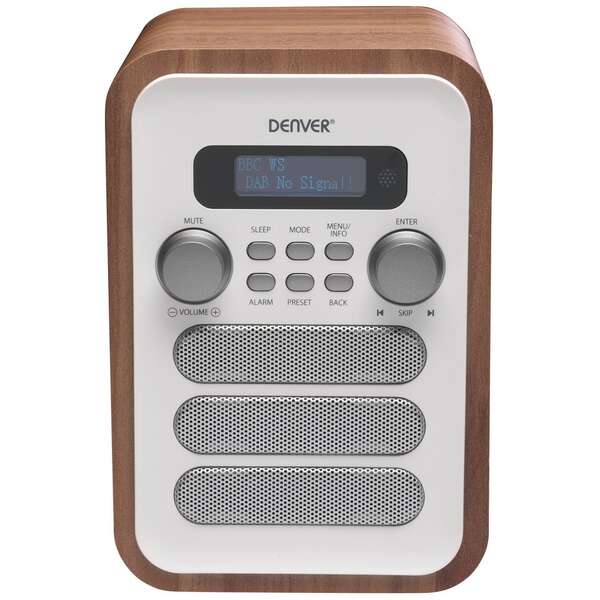 DENVER DENVER DAB-48 RADIO FM WHITE