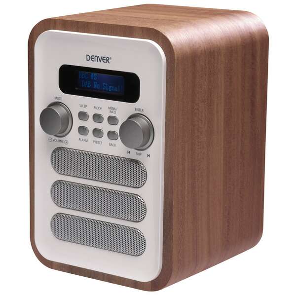 DENVER DENVER DAB-48 RADIO FM WHITE