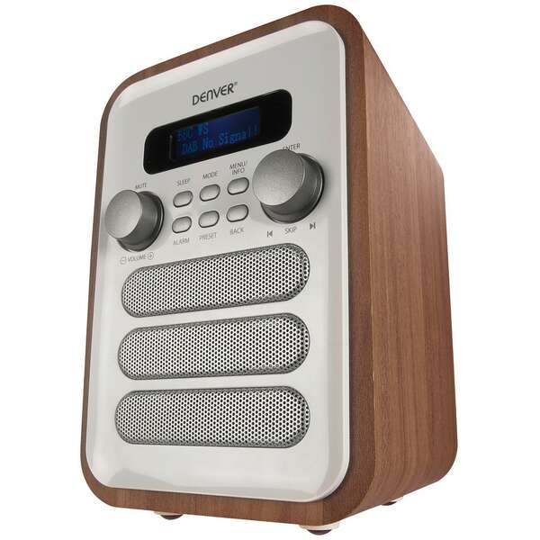 DENVER DENVER DAB-48 RADIO FM WHITE