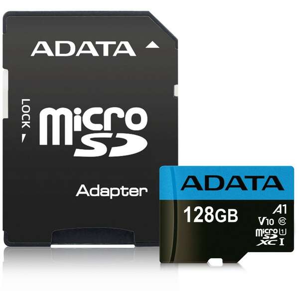 ADATA MICRO SD 128GB + SD ADAPTER (AUSDX128GUICL10A1-RA1)