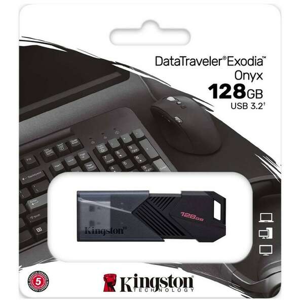 KINGSTON 128GB DATATRAVELER EXODIA ONYX 3.2