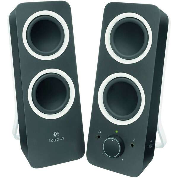 LOGITECH Z200 Stereo Speakers - MIDNIGHT BLACK - 3.5 MM