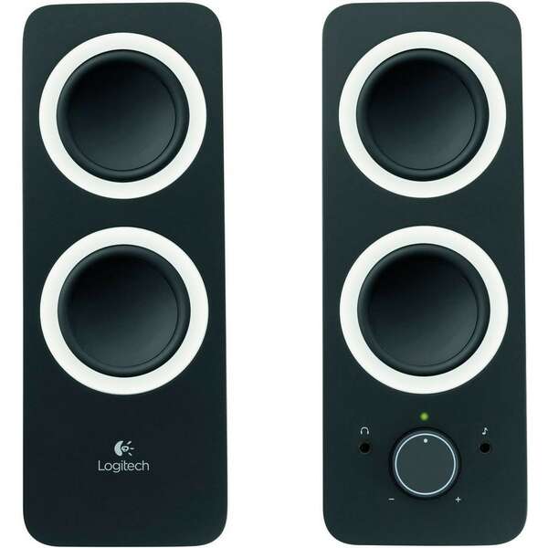 LOGITECH Z200 Stereo Speakers - MIDNIGHT BLACK - 3.5 MM