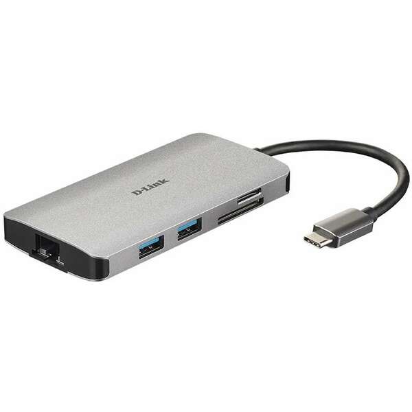 D-LINK USB HUB USB-C USB-3.0,USB-C,RJ45,HDMI,D-Link, DUB-M810   