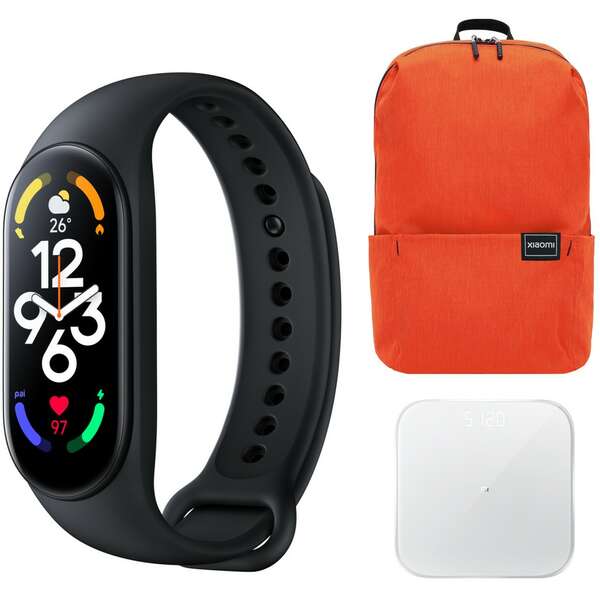 XIAOMI Smart Band 7 + Smart Scale 2 + Daypack Orange