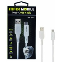 MAX MOBILE DATA KABL USB2.0 TYPEC UDC3028 KEVLAR W QC3A 1m