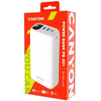 CANYON Power Bank 30000mAh 22.5W White CNE-CPB301W