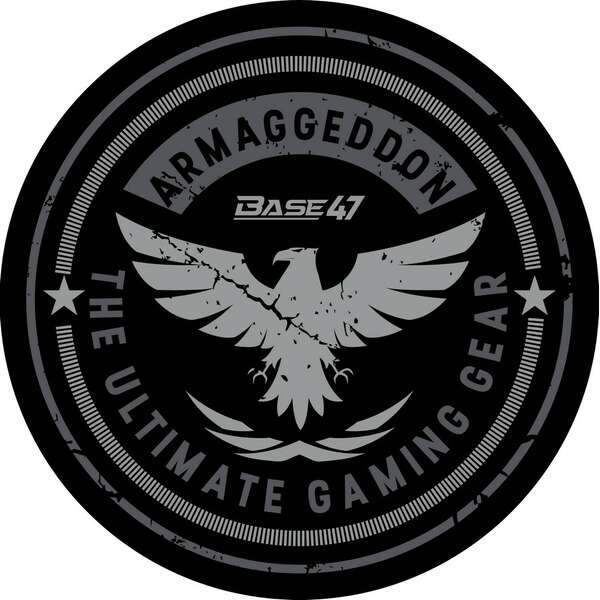 ARMAGGEDDON BASE-47 BADGE Black Gaming Floor Mat