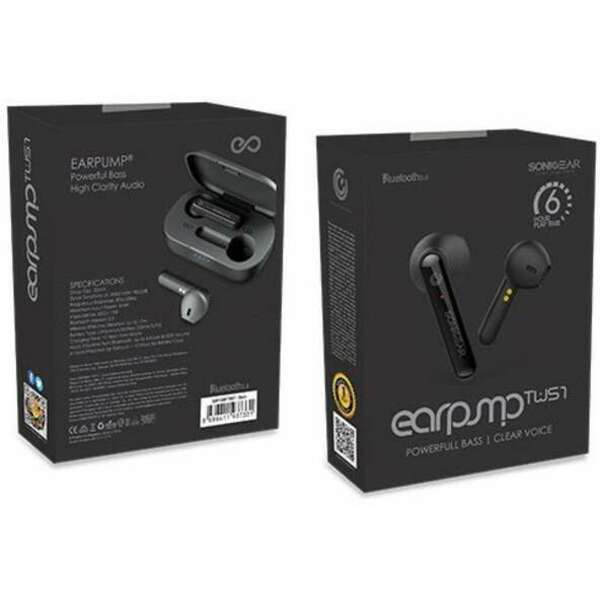 SONICGEAR EARPUMP TWS 1 Black