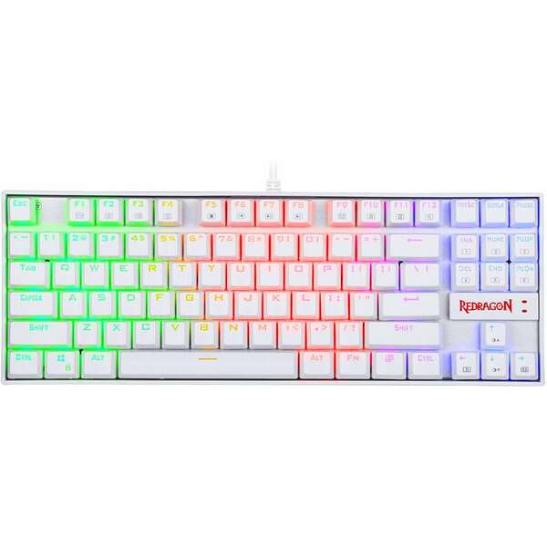 REDRAGON Kumara K552-RGB Mechanical White- Red Switch