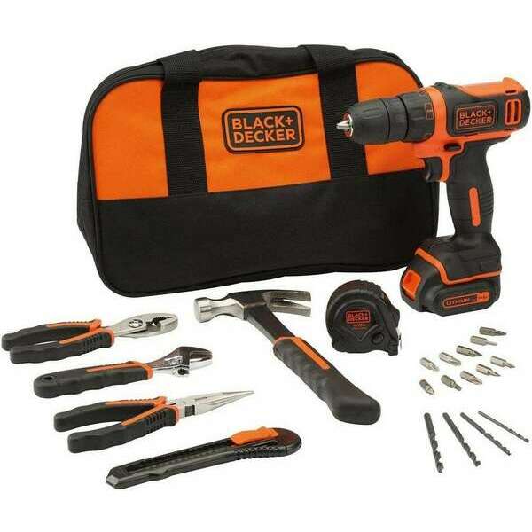 BLACK & DECKER BDCDC18HTSA-QW AKU BUŠILICA – SET TORBA