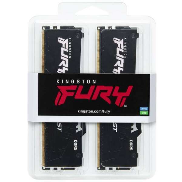 KINGSTON DIMM DDR5 64GB (2x32GB kit) 6000MT/s KF560C36BBEAK2-64 FURY Beast RGB EXPO