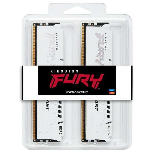 KINGSTON DIMM DDR5 64GB (2x32GB kit) 6000MT/s KF560C36BWEK2-64 FURY Beast White EXPO