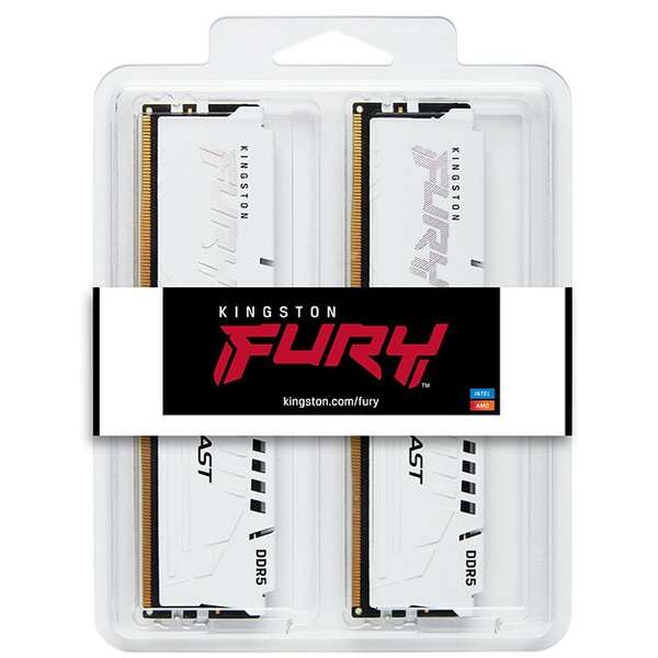 KINGSTON DIMM DDR5 64GB (2x32GB kit) 5600MT/s KF556C36BWEK2-64 Fury Beast White Expo