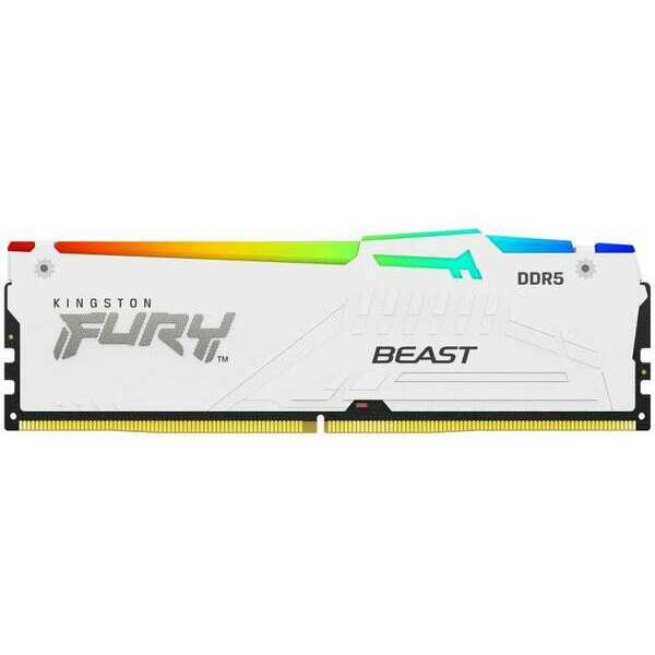 KINGSTON DIMM DDR5 32GB 5600MT/s KF556C36BWEA-32 Fury Beast RGB White Expo