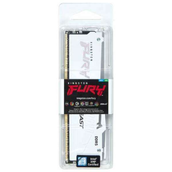 KINGSTON DIMM DDR5 32GB 5600MT/s KF556C36BWEA-32 Fury Beast RGB White Expo