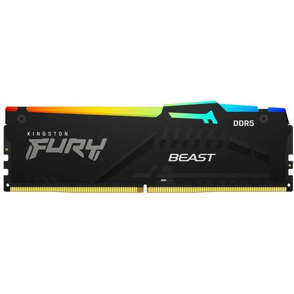 KINGSTON DIMM DDR5 16GB 5200MT/s KF552C36BBEA-16 Fury Beast RGB EXPO