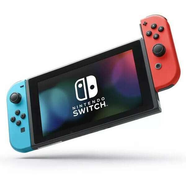 NINTENDO Switch Console (OLED Model) Neon Red and Blue