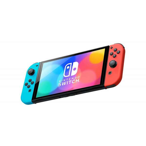 NINTENDO Switch Console (OLED Model) Neon Red and Blue