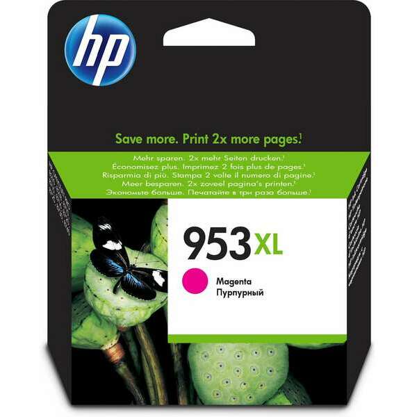 HP 953XL High Yield Magenta Original Ink Cartridge - F6U