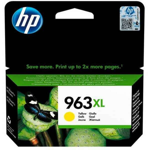 HP 963XL High Yield Yellow Original Ink Cartridge, 3JA29