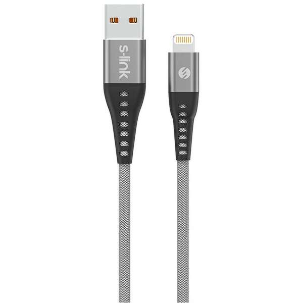 S-LINK USB - Lightning, 1 M, 3A, SL-STM60L srebrni
