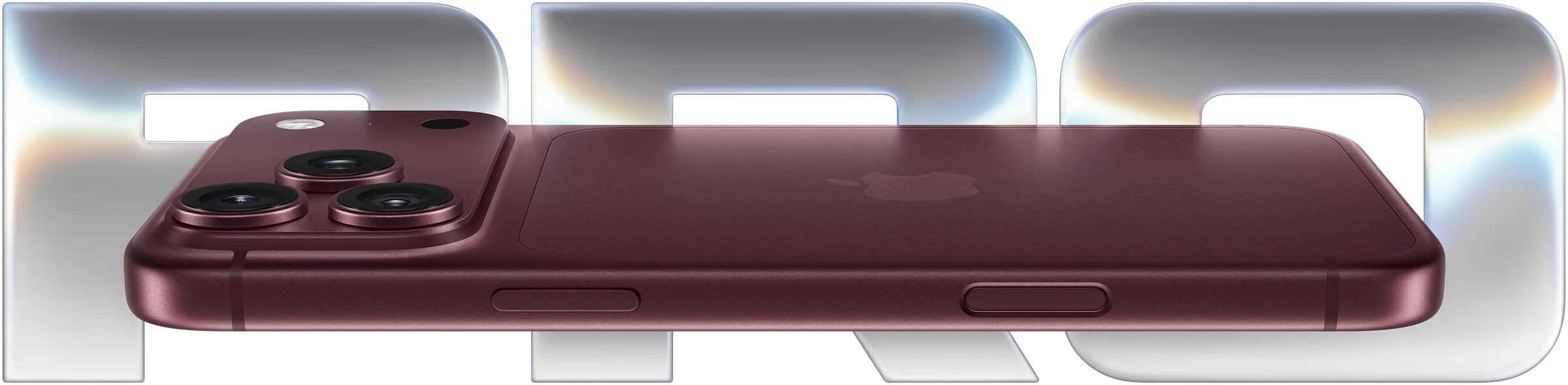 iPhone 18 Pro Max u burgundy boji, bočni prikaz