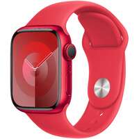 APPLE Watch S9 GPS 41mm RED Alu Case with RED Sport Band - M / L mrxh3se / a