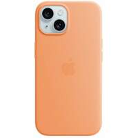 APPLE iPhone 15 Silicone Case with MagSafe - Orange Sorbet mt0w3zm / a