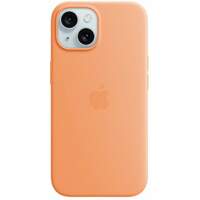 APPLE iPhone 15 Silicone Case with MagSafe - Orange Sorbet mt0w3zm/a