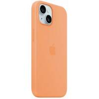 APPLE iPhone 15 Silicone Case with MagSafe - Orange Sorbet mt0w3zm/a