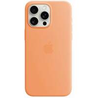 APPLE iPhone 15 Pro Max Silicone Case with MagSafe - Orange Sorbet mt1w3zm / a