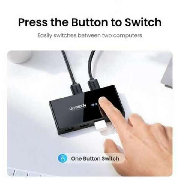 UGREEN US216 Switch box 2in/4out USB 2.0