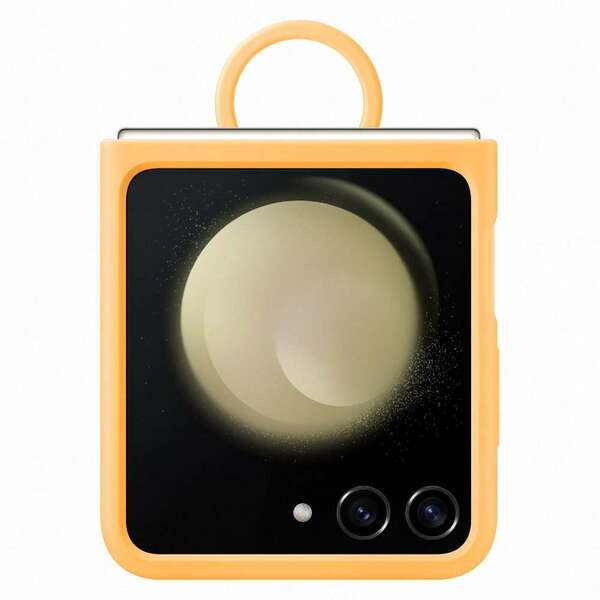 SAMSUNG Galaxy Z Flip5 Silicone Case with Ring Apricot EF-PF731-TOE