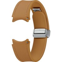 SAMSUNG D-Buckle Hybrid Eco-Leather Band for Galaxy Watch 6 Brown M / L ET-SHR94-LDE
