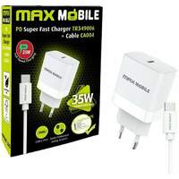 MAX MOBILE PD Super Fast Charge 2u1 TypeC + Kabli 35W