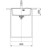 FRANKE MRG 610-52 TL A - crna 114.0658.293