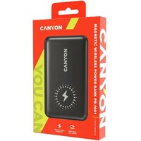 CANYON Power Bank 10000mAh 18W Wireless Black CNS-CPB1001B