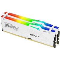 KINGSTON DIMM DDR5 64GB (2x32GB kit) 6000MT/s KF560C40BWAK2-64 Fury Beast White RGB XMP