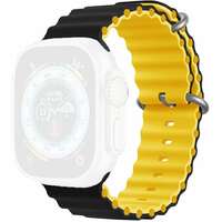 MOYE Zamenska narukvica za Moye Kronos 4 Smart Watch 44/45/49mm Black/Yellow