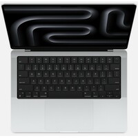 APPLE 14-inch MacBook Pro: Apple M3 chip with 8-core CPU and 10-core GPU, 1TB SSD - Silver mr7k3cr/a