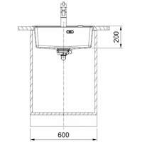 FRANKE D MRG 610-52 TL A 114.0658.293 crna