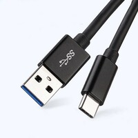 X WAVE  USB kabl TIP-C/USB 3.0 (tip A-muski) -USB 3.1 (TIP C-muski)/duzina 2m/crni pvc