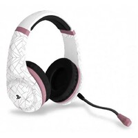 4GAMERS PS4 Rose Gold Edition Stereo Gaming Headset - Abstract White